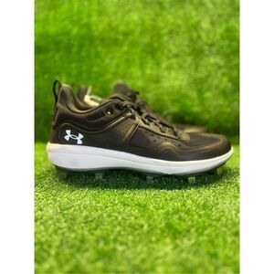 Under Armour Womens Glyde MT Softball Black Cleats Metal - 3024328-001 Size 8.5